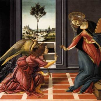 Sandro Botticelli "Annunciazione di Cestello" 1489 - 90. Uffizi