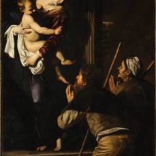 Caravaggio "Madonna di Loreto" o "dei pellegrini" 1604/06 - Roma (clicca per ingrandire)