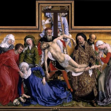 Rogier Van Der Weyden: "Deposizione dalla Croce" (1433-34) al Prado.